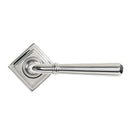 Polished Marine SS (316) Newbury Lever on Rose Set (Square) | From The Anvil - Concealed - From The Anvil - Yester Home
