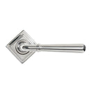Polished Marine SS (316) Newbury Lever on Rose Set (Square) - Unsprung | From The Anvil-Concealed-Yester Home