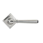 Polished Marine SS (316) Newbury Lever on Rose Set (Square) - Unsprung | From The Anvil-Concealed-Yester Home