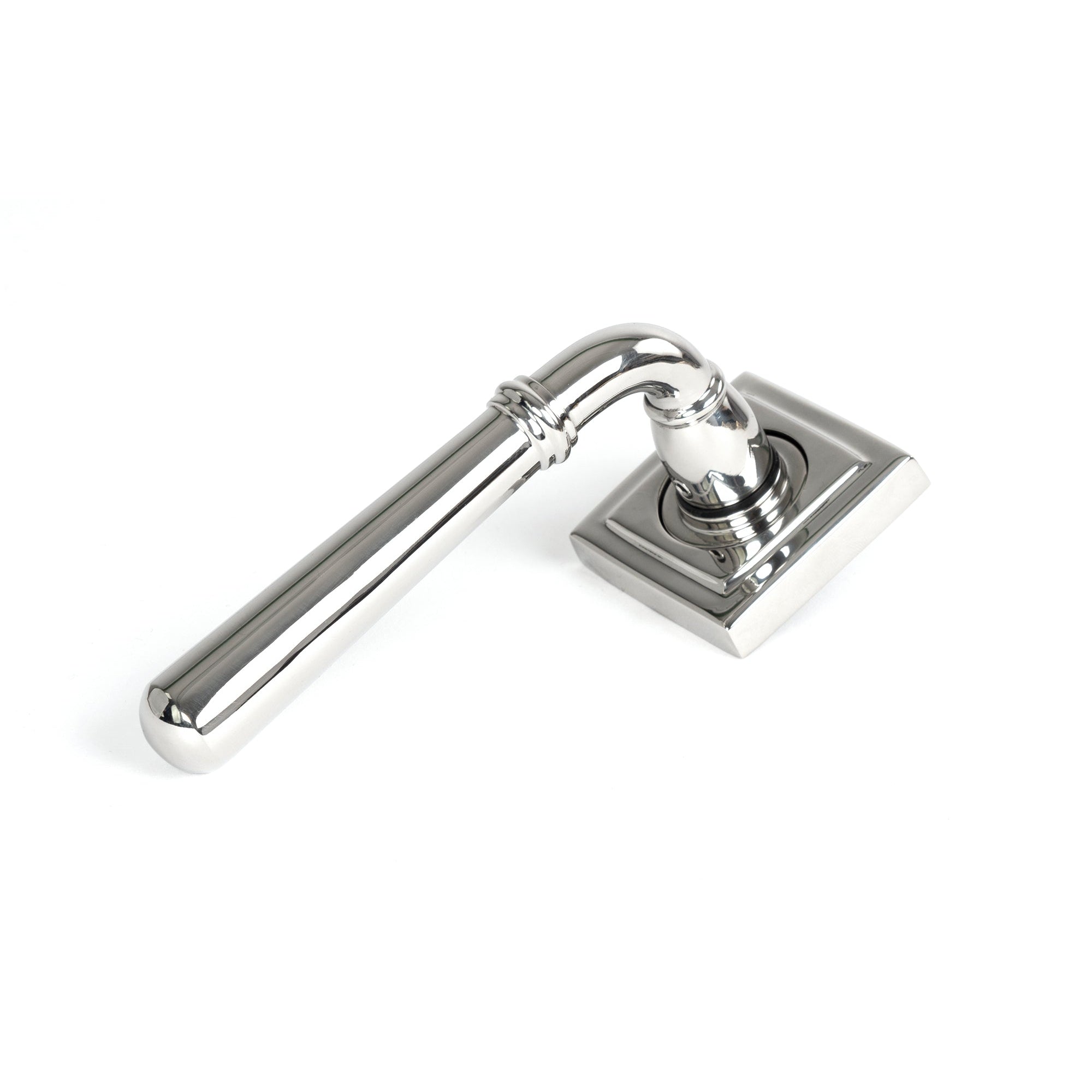Polished Marine SS (316) Newbury Lever on Rose Set (Square) - Unsprung | From The Anvil-Concealed-Yester Home