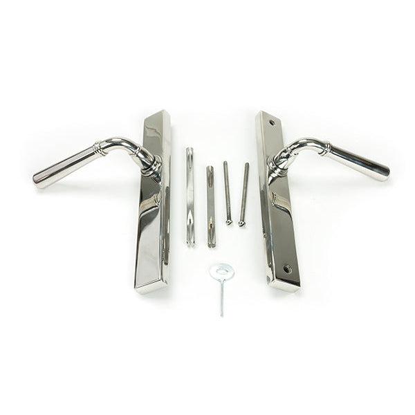 Polished Marine SS (316) Newbury Slimline Lever Espag. Latch Set | From The Anvil-Espagnolette-Yester Home