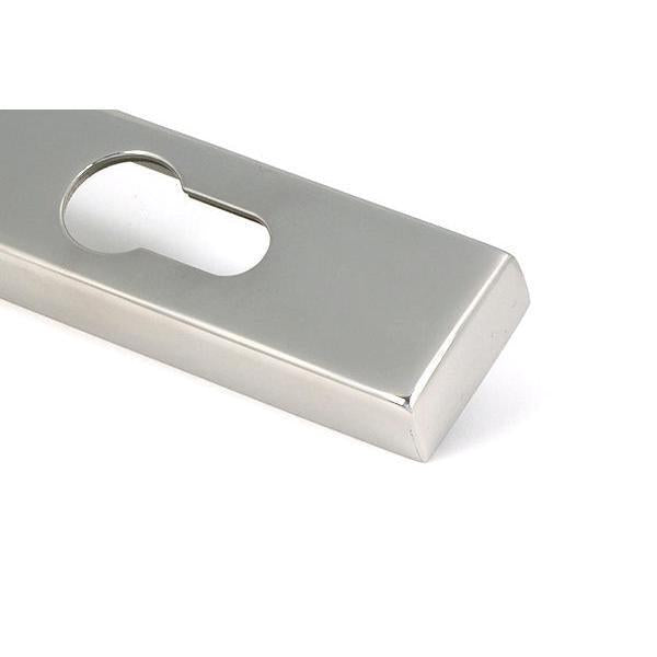 Polished Marine SS (316) Reeded Slimline Lever Espag. Lock Set - Espagnolette - From The Anvil - Yester Home