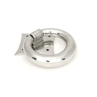 Polished Marine SS (316) Ring Door Knocker | From The Anvil-Surface Fixed Door Knockers-Yester Home