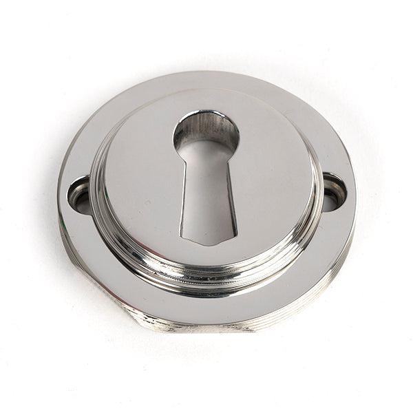 Polished Marine SS (316) Round Escutcheon (Art Deco) | From The Anvil
