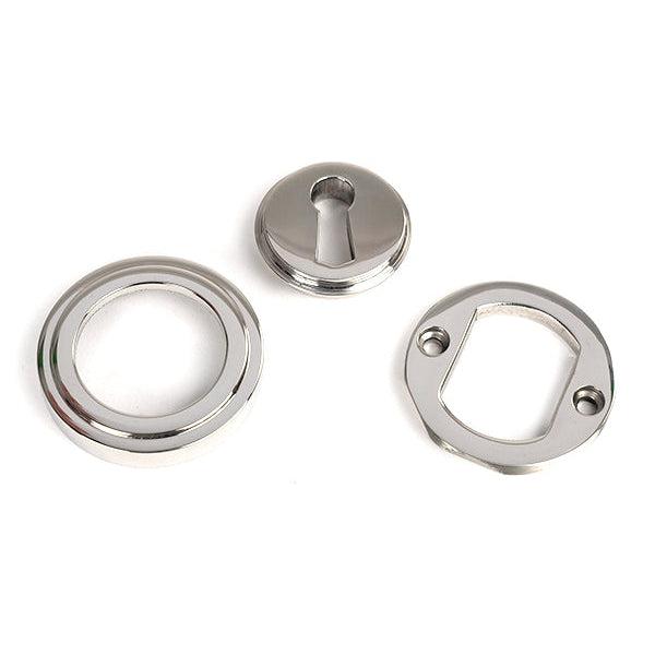 Polished Marine SS (316) Round Escutcheon (Art Deco) | From The Anvil-Escutcheons-Yester Home