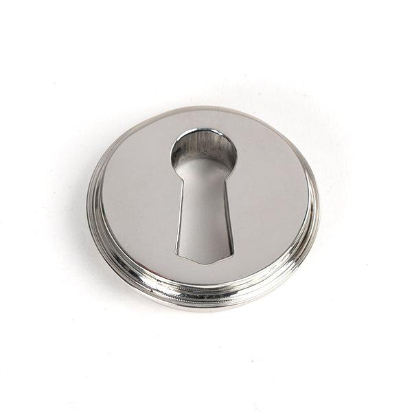 Polished Marine SS (316) Round Escutcheon (Art Deco) | From The Anvil-Escutcheons-Yester Home