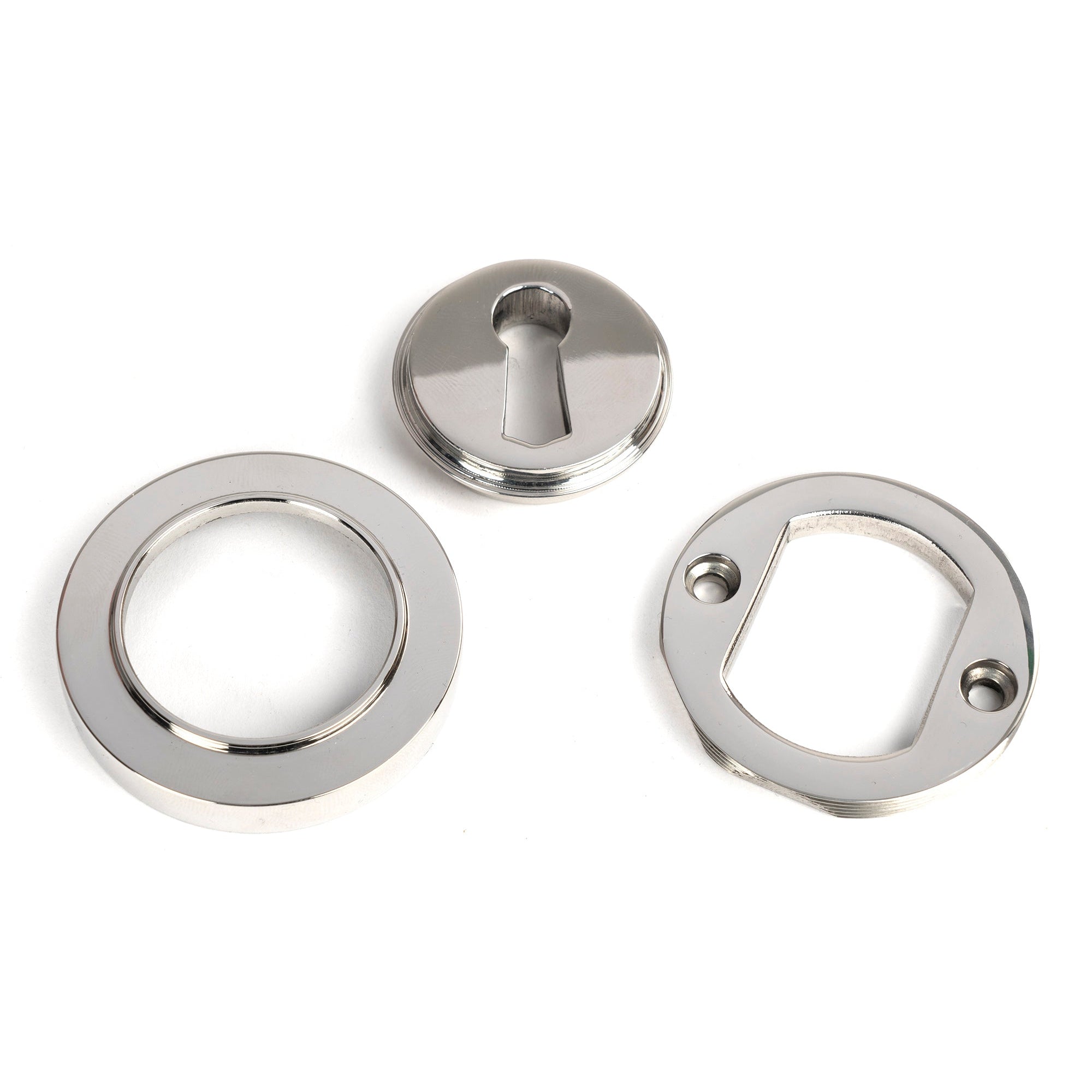 Polished Marine SS (316) Round Escutcheon (Plain) | From The Anvil-Escutcheons-Yester Home