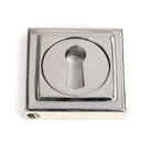 Polished Marine SS (316) Round Escutcheon (Square) | From The Anvil - Escutcheons - From The Anvil - Yester Home