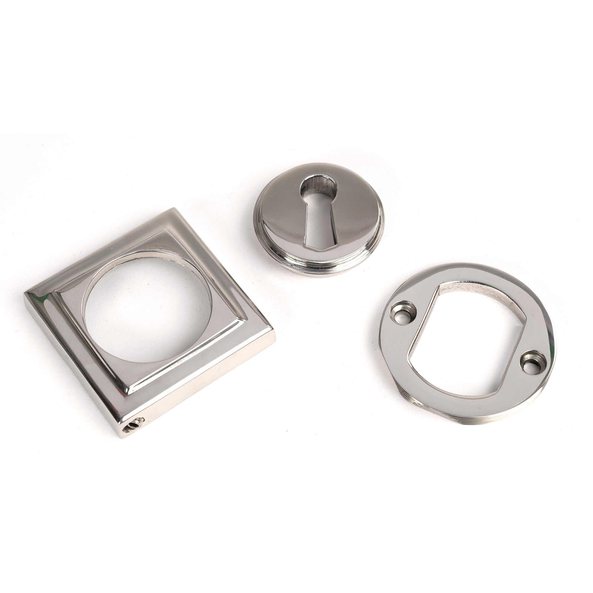Polished Marine SS (316) Round Escutcheon (Square) | From The Anvil-Escutcheons-Yester Home