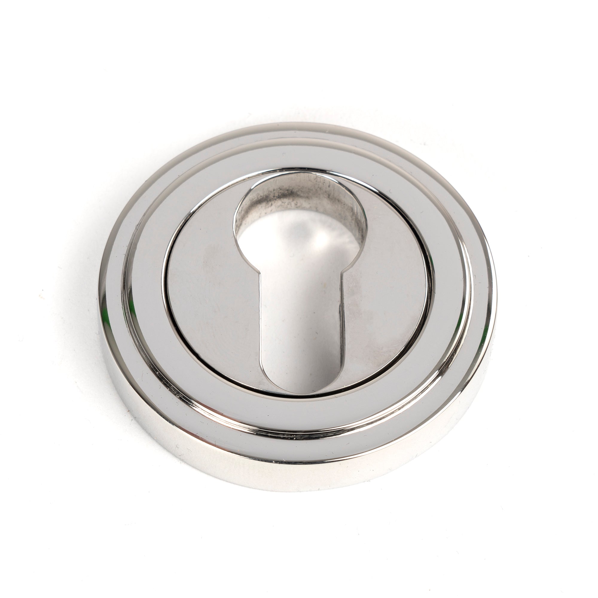 Polished Marine SS (316) Round Euro Escutcheon (Art Deco) | From The Anvil - Euro Escutcheons - From The Anvil - Yester Home