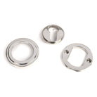 Polished Marine SS (316) Round Euro Escutcheon (Art Deco) | From The Anvil-Euro Escutcheons-Yester Home
