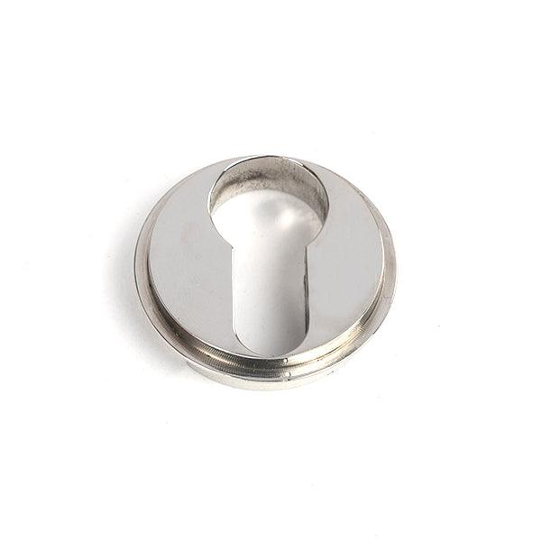 Polished Marine SS (316) Round Euro Escutcheon (Art Deco) | From The Anvil-Euro Escutcheons-Yester Home