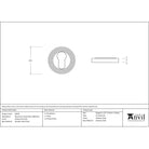 Polished Marine SS (316) Round Euro Escutcheon (Beehive) | From The Anvil-Euro Escutcheons-Yester Home
