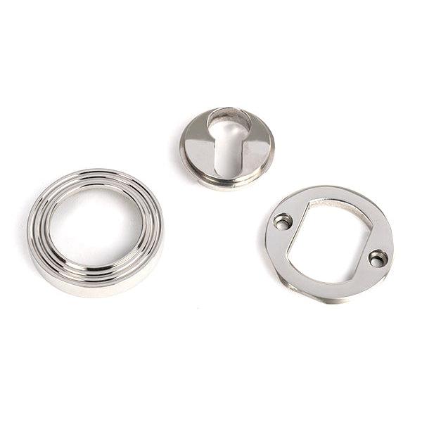 Polished Marine SS (316) Round Euro Escutcheon (Beehive) | From The Anvil-Euro Escutcheons-Yester Home