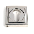 Polished Marine SS (316) Round Euro Escutcheon (Square) | From The Anvil - Euro Escutcheons - From The Anvil - Yester Home