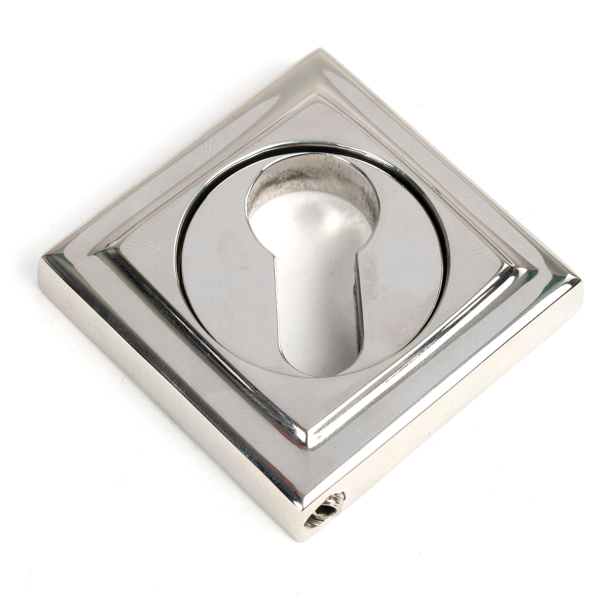 Polished Marine SS (316) Round Euro Escutcheon (Square) | From The Anvil - Euro Escutcheons - From The Anvil - Yester Home