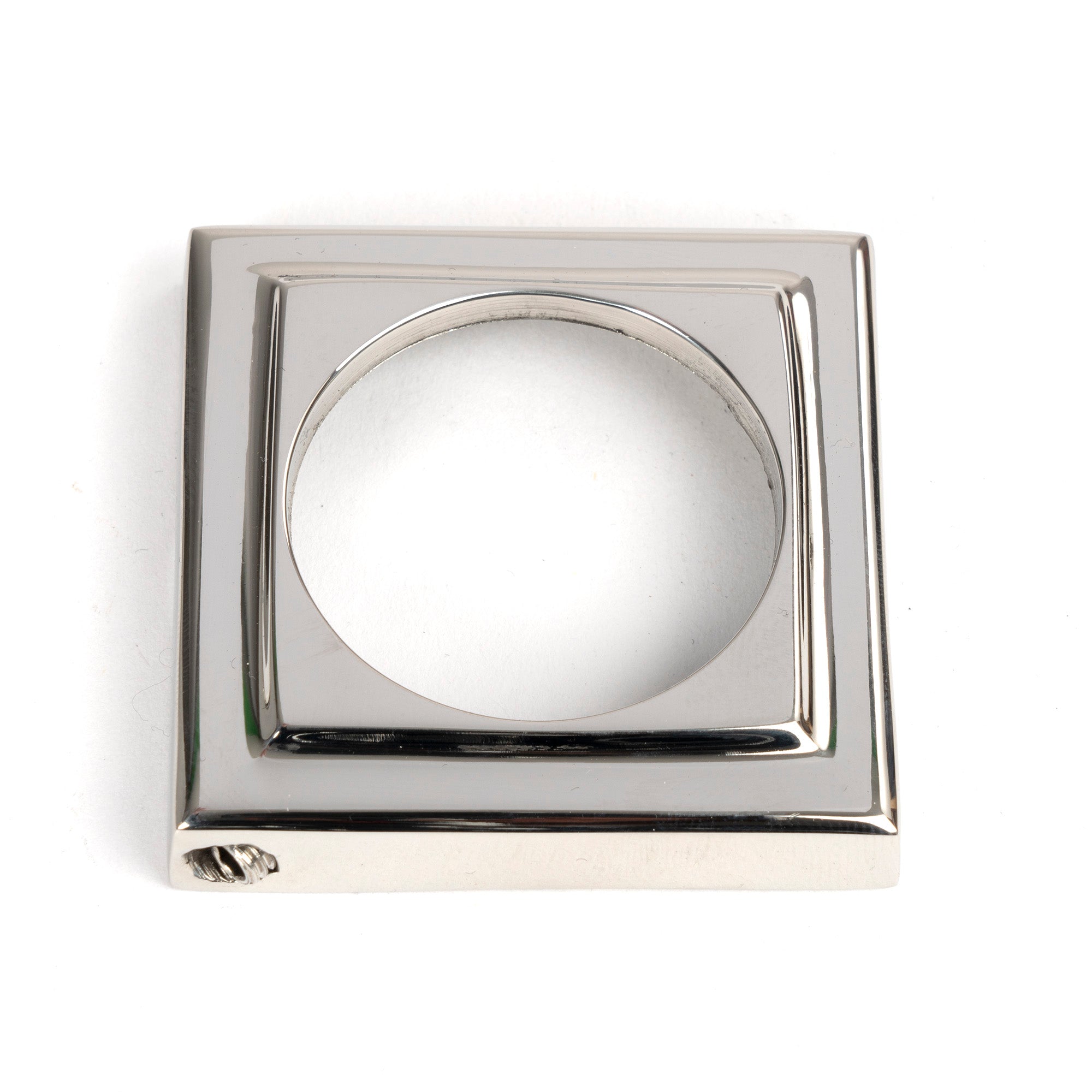 Polished Marine SS (316) Round Euro Escutcheon (Square) | From The Anvil - Euro Escutcheons - From The Anvil - Yester Home