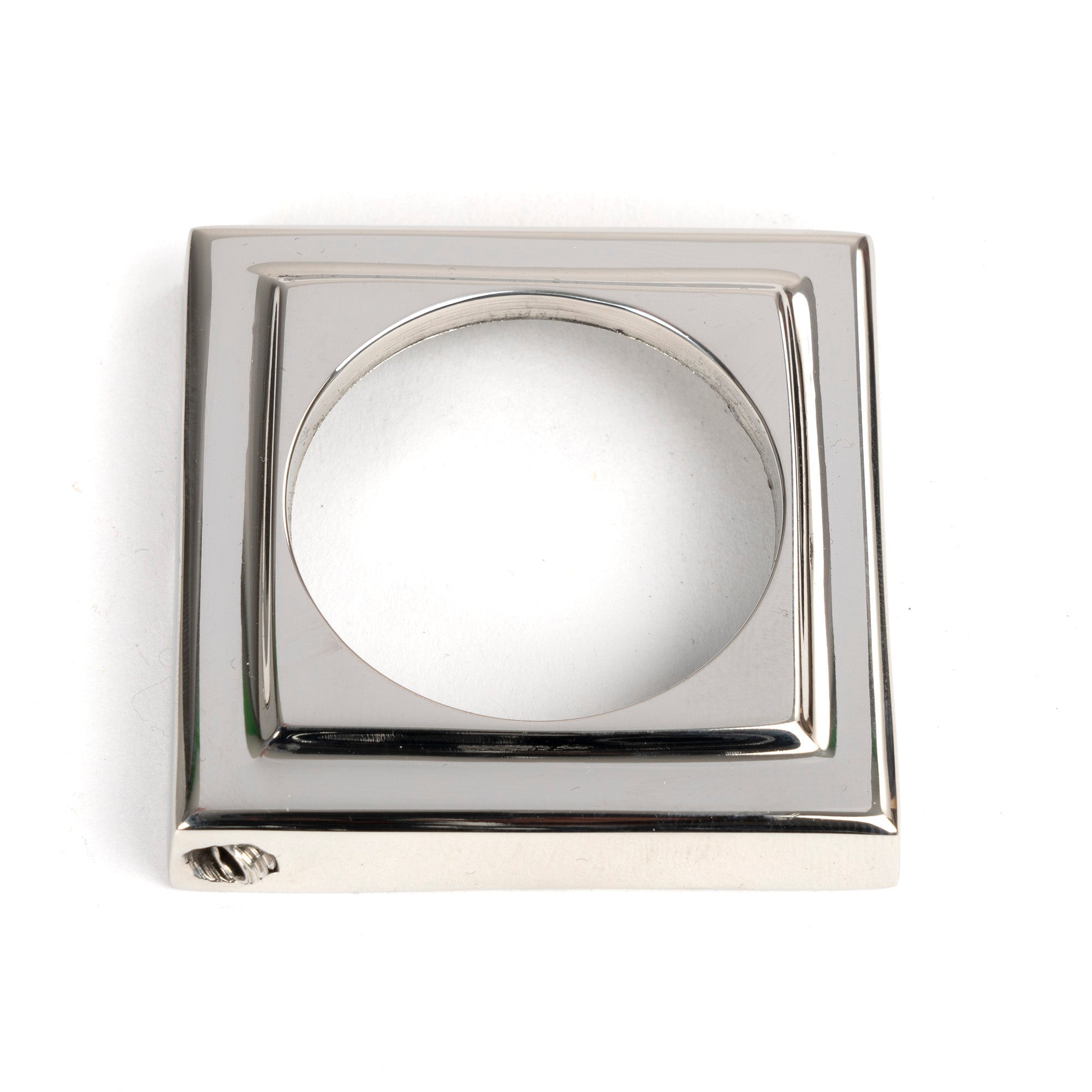 Polished Marine SS (316) Round Euro Escutcheon (Square) | From The Anvil-Euro Escutcheons-Yester Home