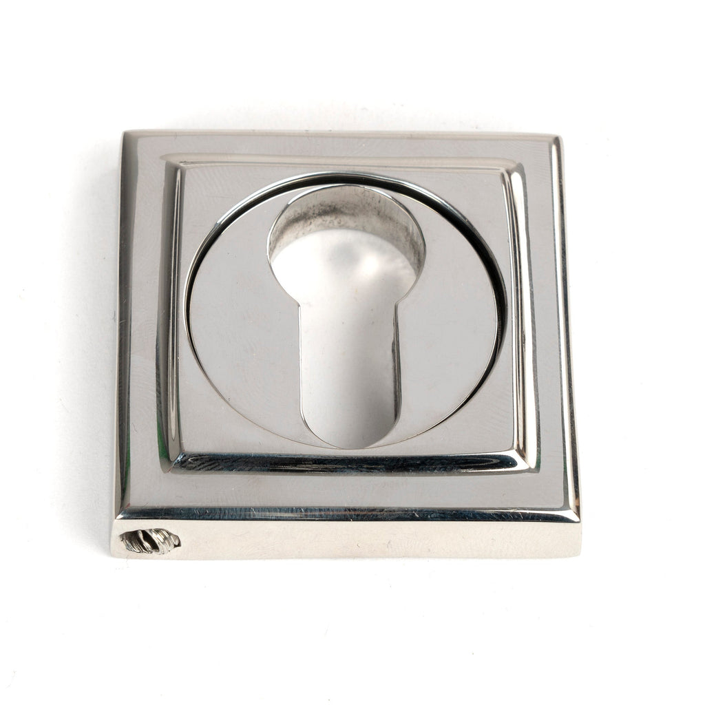 Polished Marine SS (316) Round Euro Escutcheon (Square) | From The Anvil-Euro Escutcheons-Yester Home