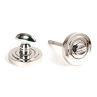 Polished Marine SS (316) Round Thumbturn Set (Art Deco) | From The Anvil - Thumbturns - From The Anvil - Yester Home