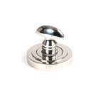 Polished Marine SS (316) Round Thumbturn Set (Art Deco) | From The Anvil - Thumbturns - From The Anvil - Yester Home