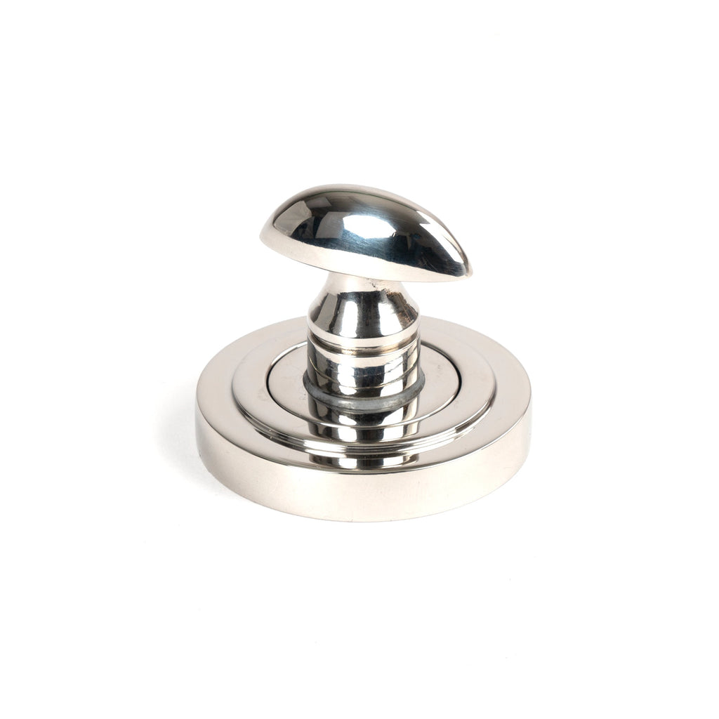 Polished Marine SS (316) Round Thumbturn Set (Art Deco) | From The Anvil-Thumbturns-Yester Home