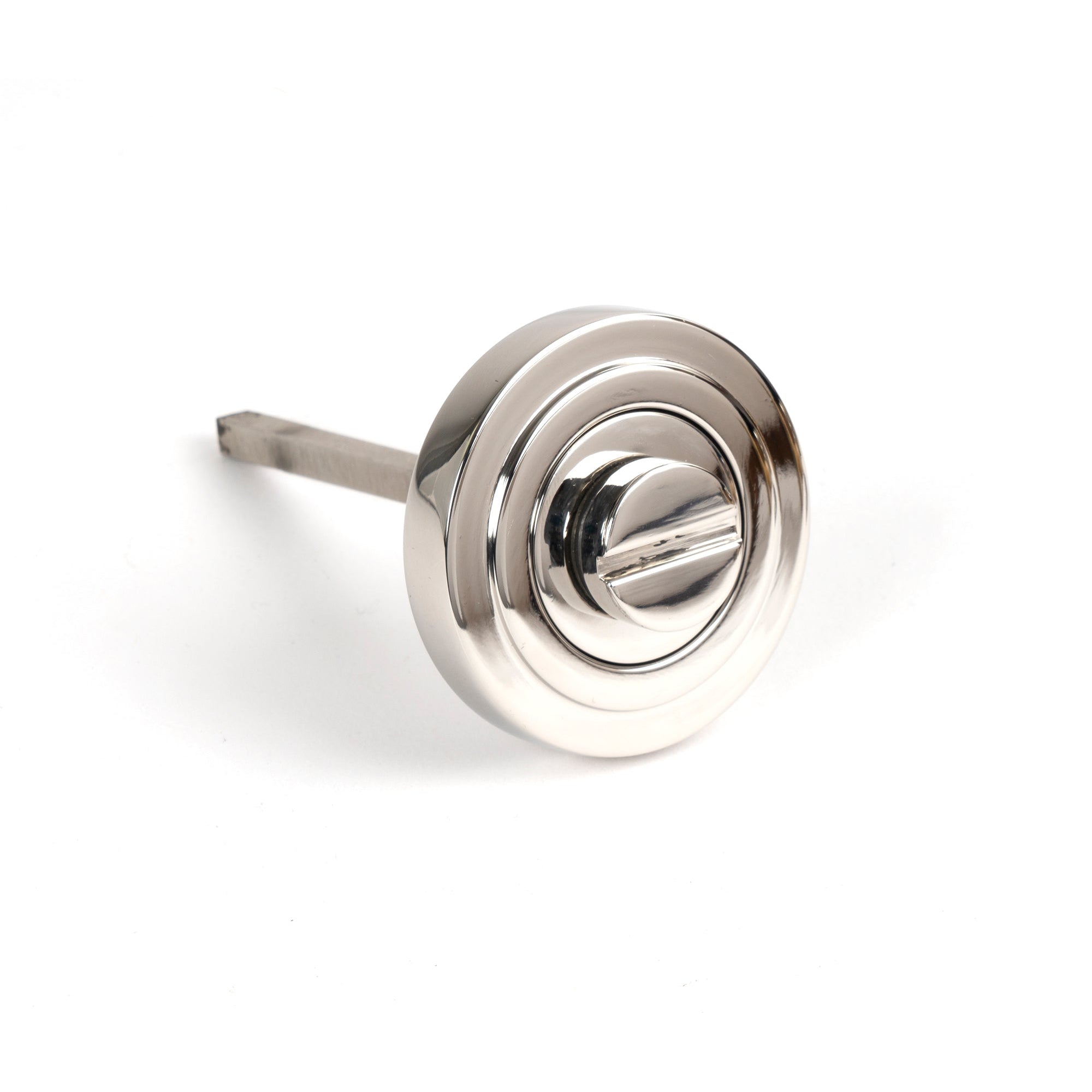 Polished Marine SS (316) Round Thumbturn Set (Art Deco) | From The Anvil-Thumbturns-Yester Home