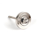 Polished Marine SS (316) Round Thumbturn Set (Art Deco) | From The Anvil-Thumbturns-Yester Home