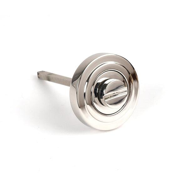 Polished Marine SS (316) Round Thumbturn Set (Art Deco) | From The Anvil-Thumbturns-Yester Home