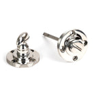Polished Marine SS (316) Round Thumbturn Set (Art Deco) | From The Anvil-Thumbturns-Yester Home