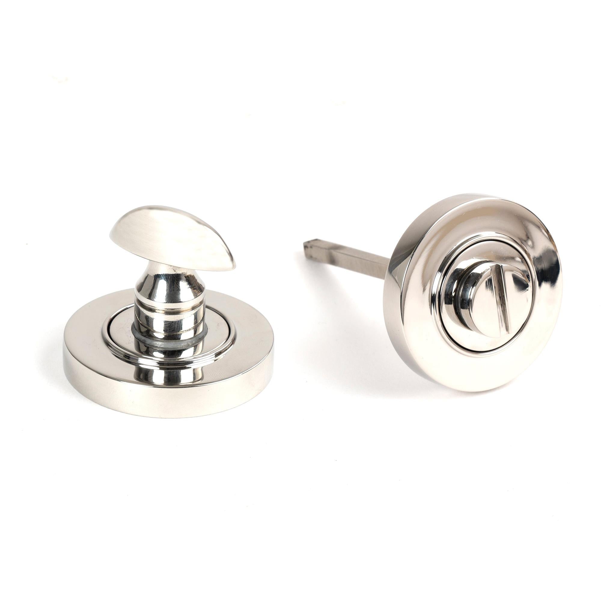 Polished Marine SS (316) Round Thumbturn Set (Plain) | From The Anvil - Thumbturns - From The Anvil - Yester Home