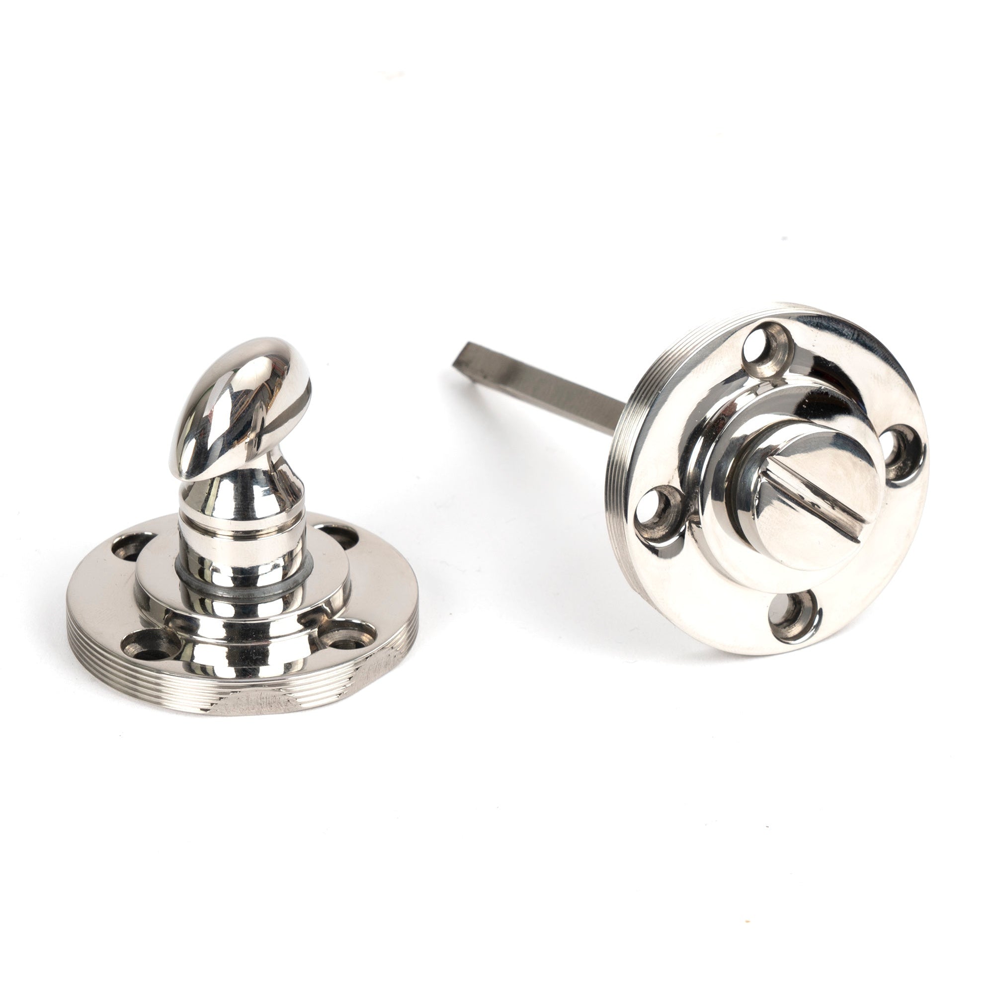 Polished Marine SS (316) Round Thumbturn Set (Square) | From The Anvil-Thumbturns-Yester Home