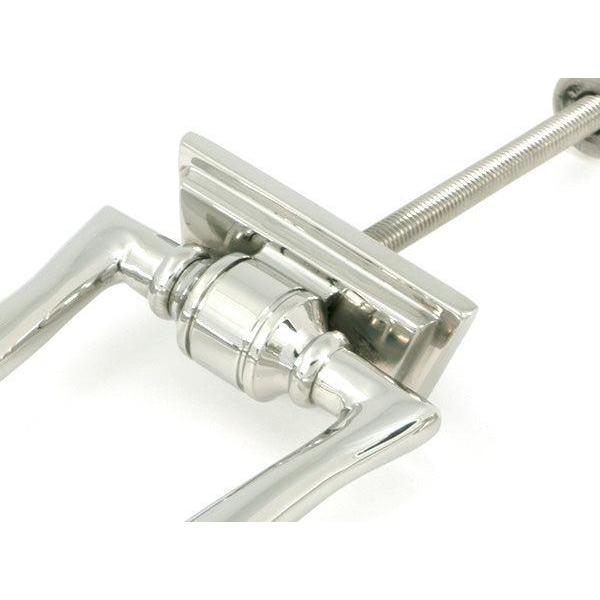 Polished Marine SS (316) Slimline Art Deco Door Knocker - Bolt-Through Door Knockers - From The Anvil - Yester Home