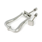 Polished Marine SS (316) Slimline Art Deco Door Knocker - Bolt-Through Door Knockers - From The Anvil - Yester Home