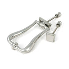 Polished Marine SS (316) Slimline Art Deco Door Knocker - Bolt-Through Door Knockers - From The Anvil - Yester Home