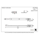 Polished Nickel 10" Avon Stay | From The Anvil-Stays-Yester Home