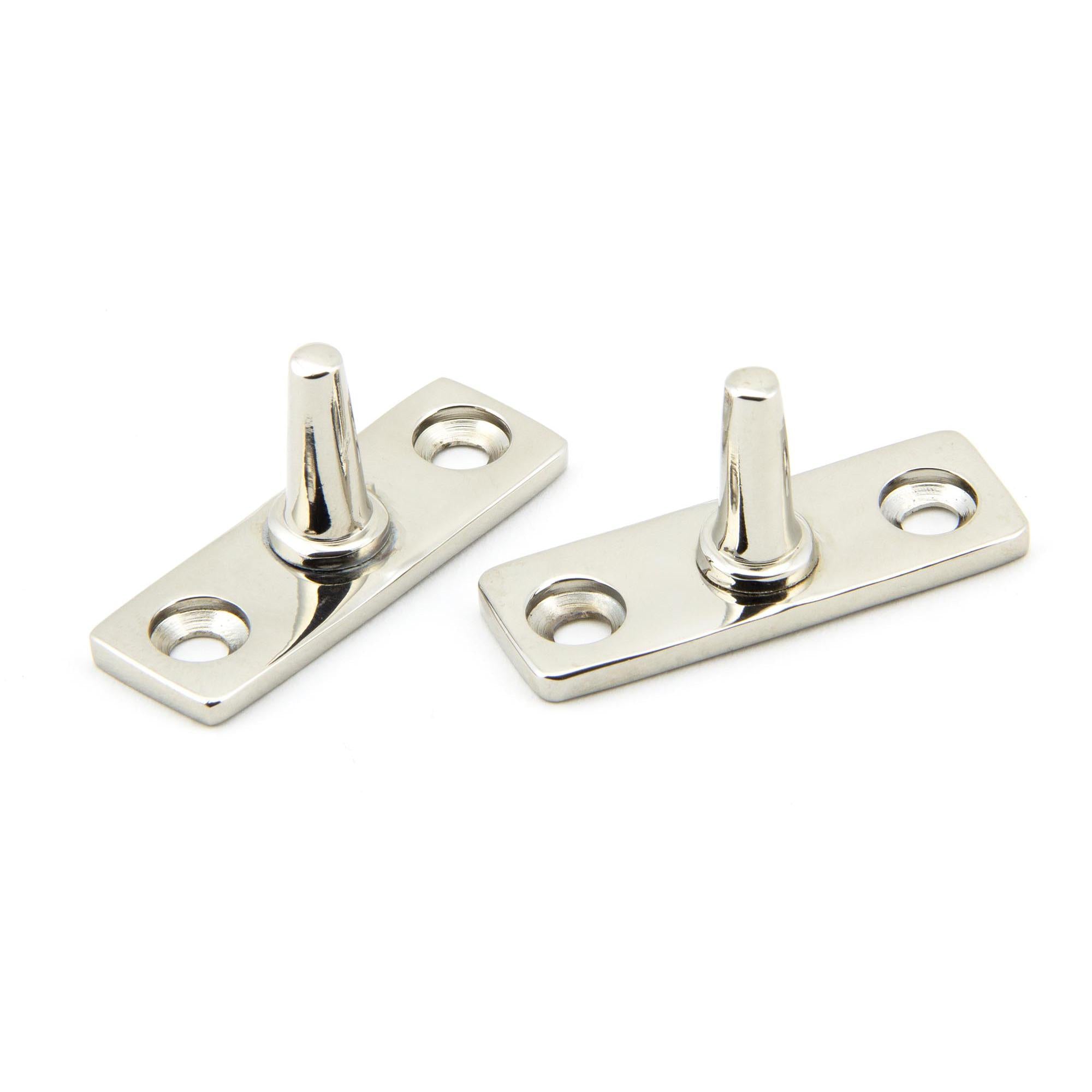 Polished Nickel 10" Avon Stay | From The Anvil - Stays - From The Anvil - Yester Home