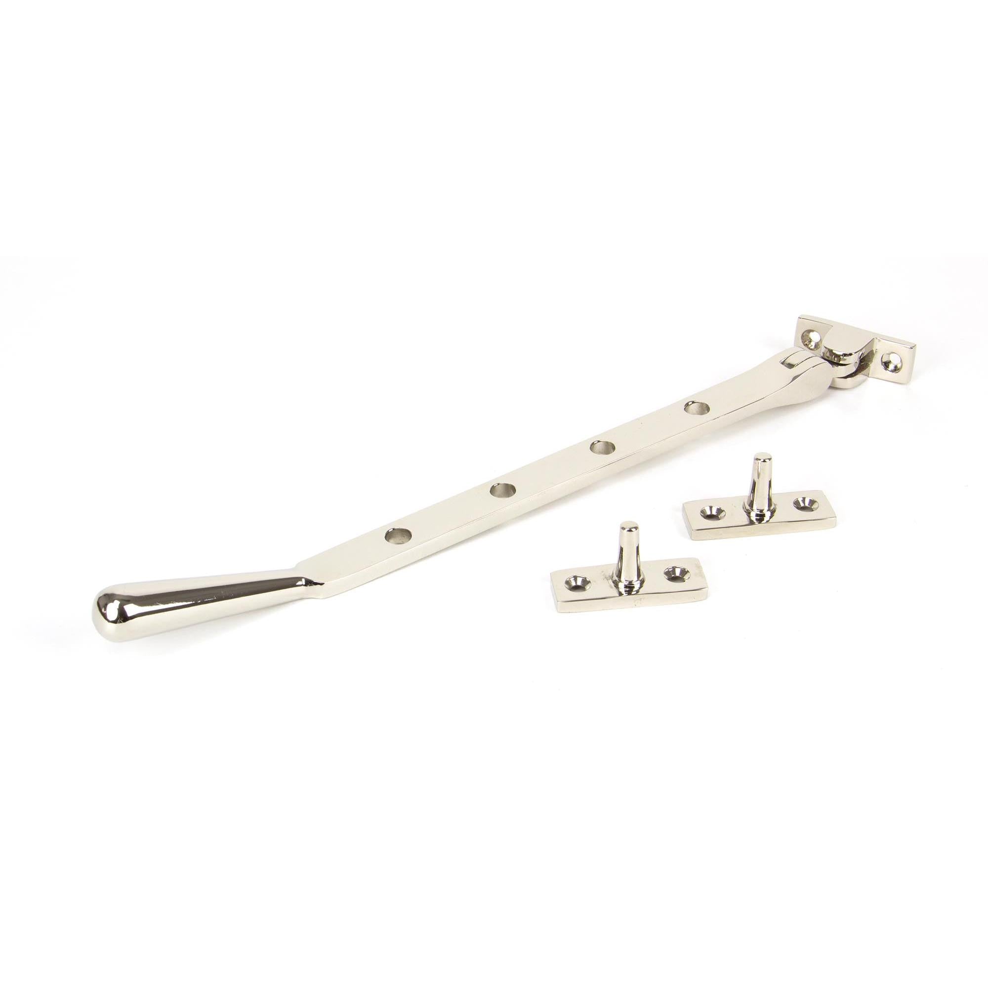 Polished Nickel 10" Newbury Stay | From The Anvil - Stays - From The Anvil - Yester Home