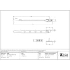 Polished Nickel 10" Newbury Stay | From The Anvil - Stays - From The Anvil - Yester Home