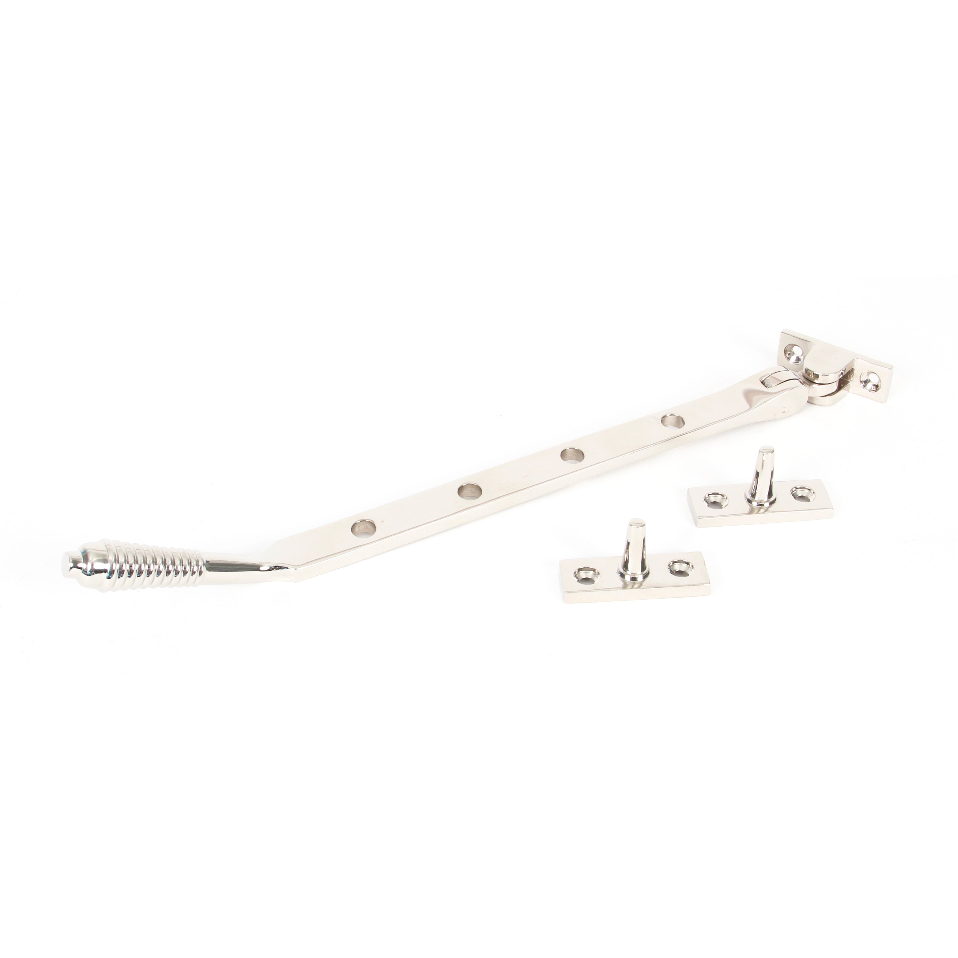 Polished Nickel 10" Reeded Stay | From The Anvil-Stays-Yester Home