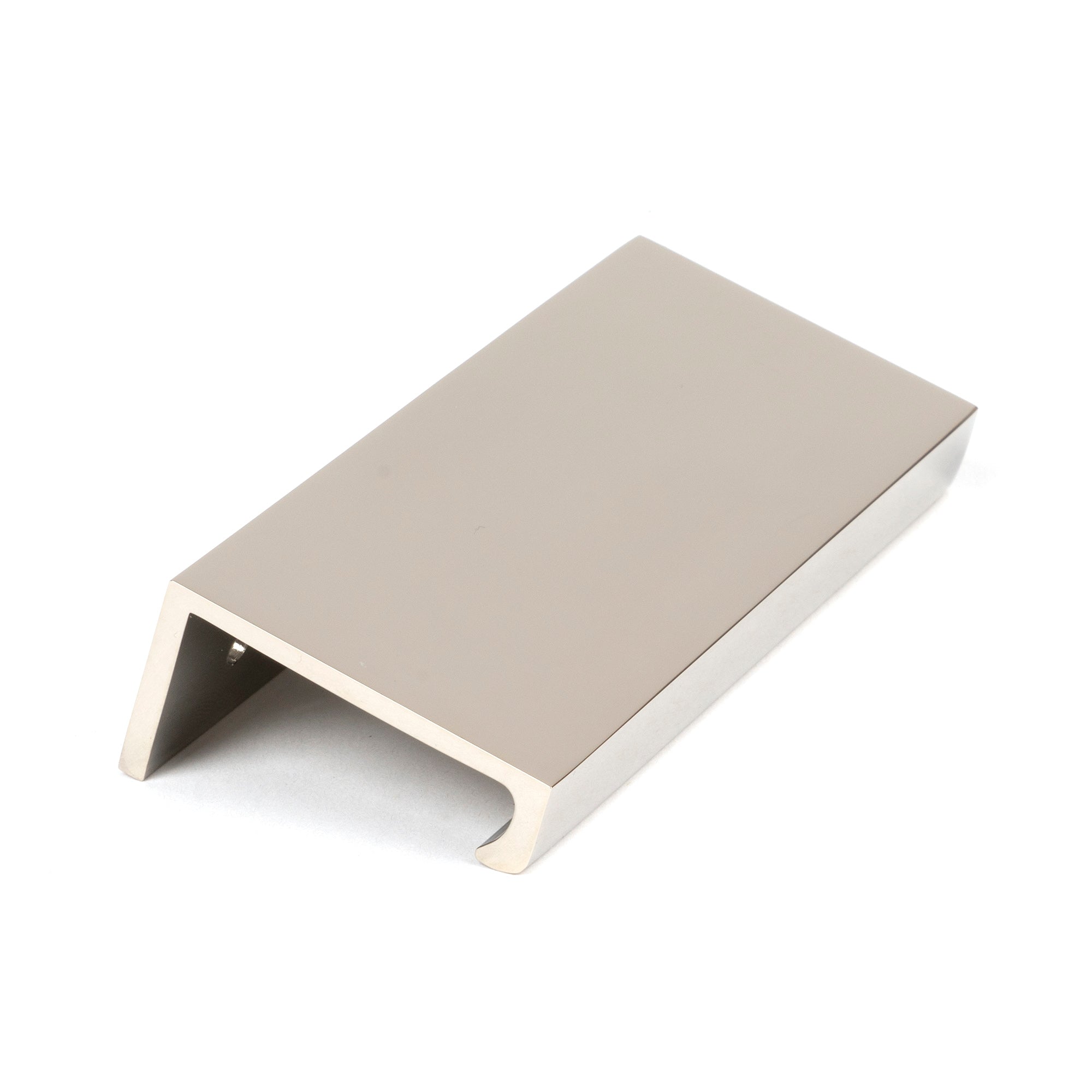 Polished Nickel 100mm Plain Edge Pull | From The Anvil-Cabinet Pulls-Yester Home