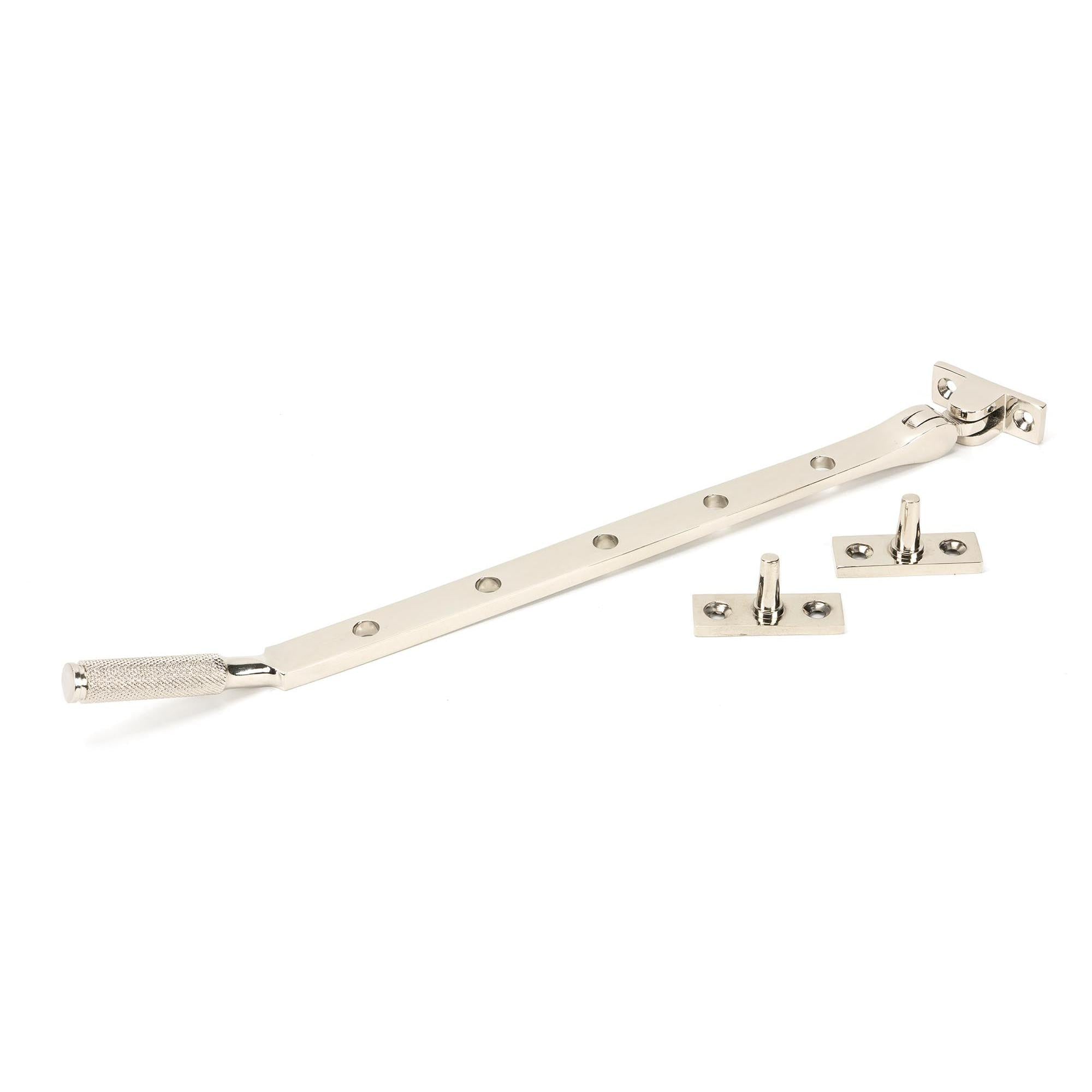Polished Nickel 12" Brompton Stay | From The Anvil - Stays - From The Anvil - Yester Home