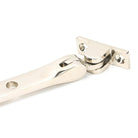 Polished Nickel 12" Hammered Newbury Stay | From The Anvil - Stays - From The Anvil - Yester Home