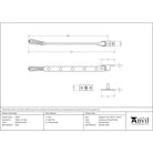 Polished Nickel 12" Hinton Stay | From The Anvil-Stays-Yester Home