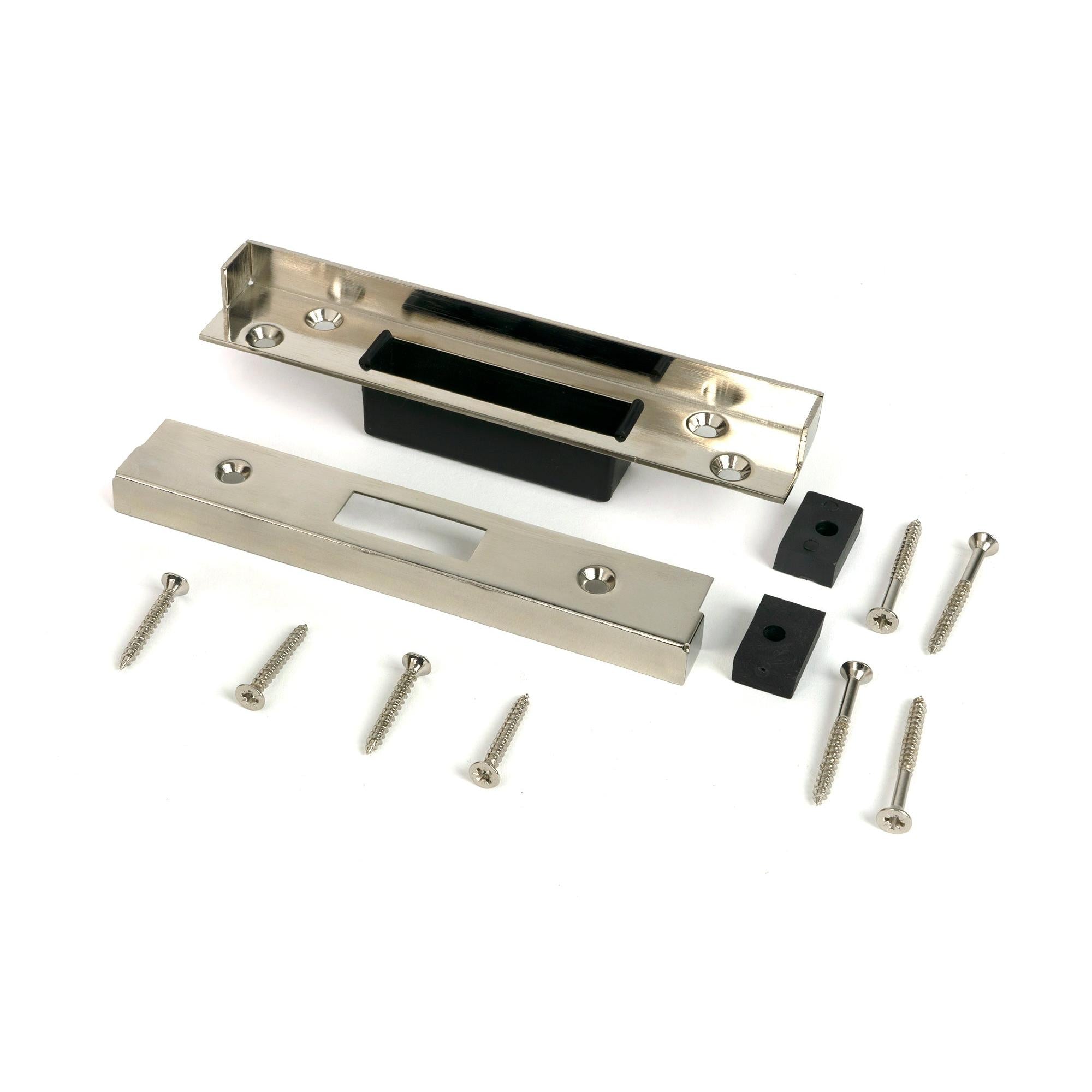 Polished Nickel ½" Rebate Kit for Dead Lock - Deadlocks & Deadbolts - From The Anvil - Yester Home