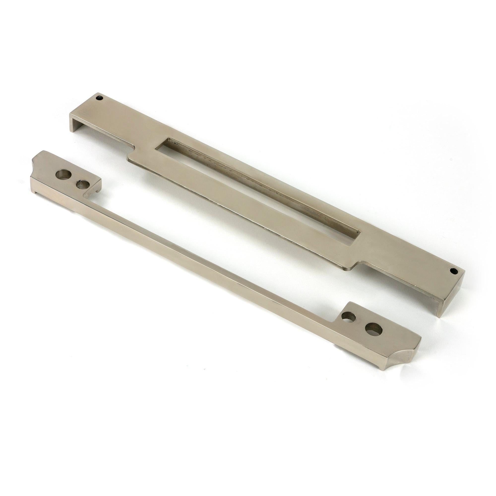 Polished Nickel ½" Rebate Kit for Euro Din Sash Lock - Euro Locks - From The Anvil - Yester Home
