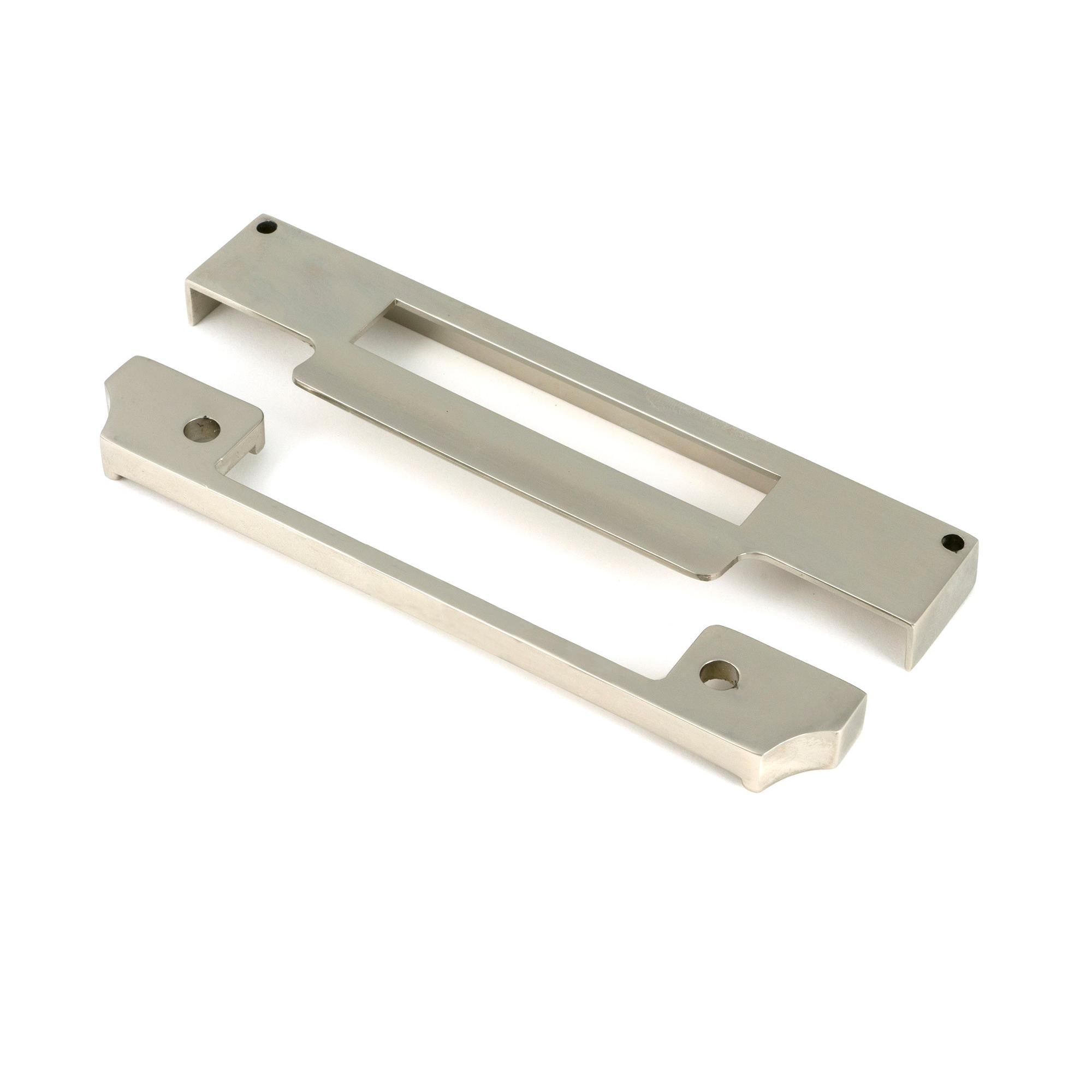 Polished Nickel ½" Rebate Kit for Euro Sash Lock - Euro Locks - From The Anvil - Yester Home