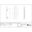 Polished Nickel ½" Rebate Kit for Euro Sash Lock - Euro Locks - From The Anvil - Yester Home