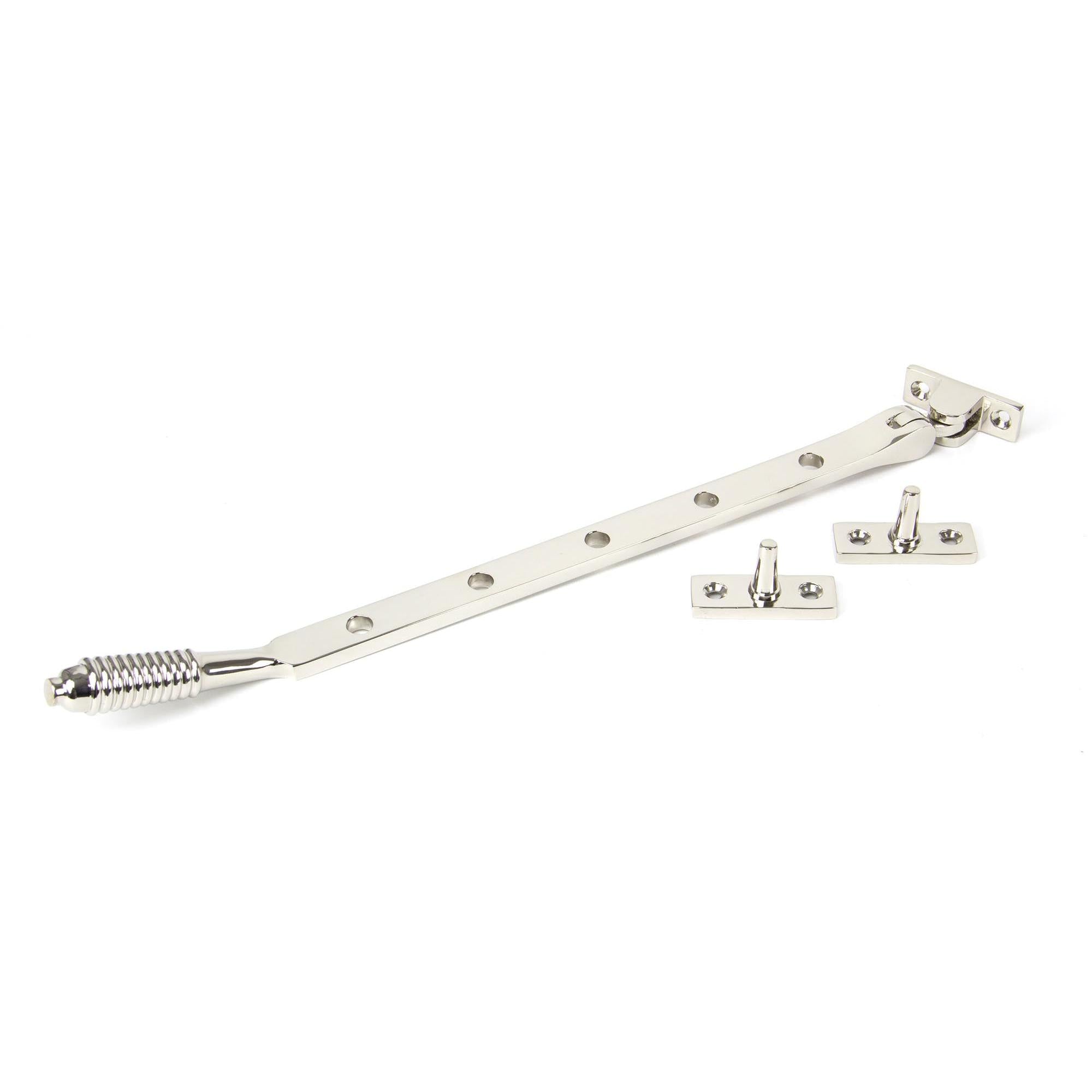 Polished Nickel 12" Reeded Stay | From The Anvil - Stays - From The Anvil - Yester Home