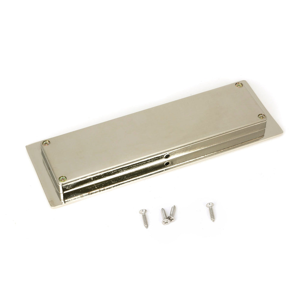 Polished Nickel 175mm Art Deco Rectangular Pull | From The Anvil-Cabinet Pulls-Yester Home